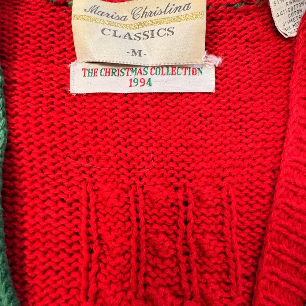 Marisa Christina Red Christmas Collection 1994 vintage Sweater - Picture 5 of 7